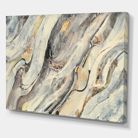 Designart - Glam Golden Falls